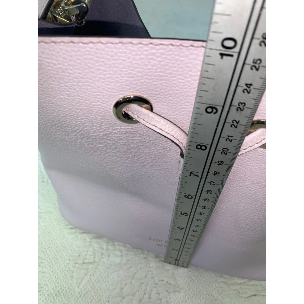 Kate Spade New York Lavender Pebbled Leather Drawstring Bucket Bag‎ Crossbody